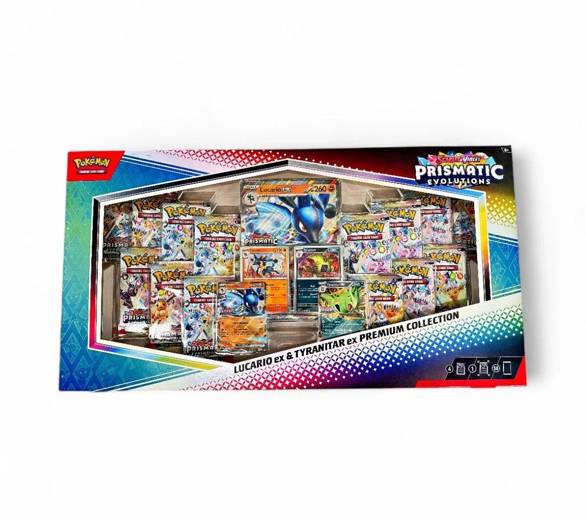 Prismatic Evolutions Lucario ex & Tyranitar Premium Collection